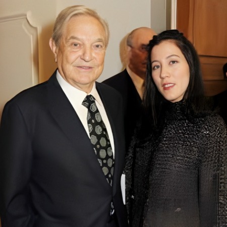 George Soros and his third wife Tamiko Bolton.